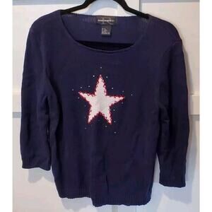 Vtg Women's Navy Requirements Sweater 3/4 Lenth Sleeve Size Medium Hong Kong